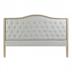 Headboard DKD Home Decor Dark grey Rubber wood 160 x 10 x 120 cm