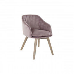 Chaise de Salle à Manger DKD Home Decor Rose Naturel 56 x 55 x 70 cm 56 x 55...