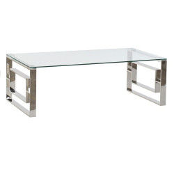 Mesa auxiliar DKD Home Decor Cristal Acero (120 x 60 x 40 cm)