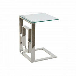 Table d'appoint DKD Home Decor Verre Acier (40 x 40 x 55 cm)