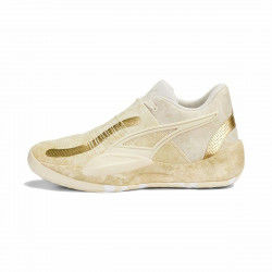 Basketball Shoes for Adults Puma Rise NITRO Golden Beige