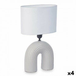 Bureaulamp Brug 60 W Grijs Keramisch 26 x 41 x 15,5 cm (4 Stuks)