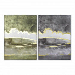 Cadre DKD Home Decor 103,5 x 4,5 x 144 cm Abstrait Moderne (2 Unités)