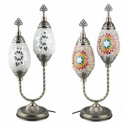 Bureaulamp DKD Home Decor 24 x 15 x 55 cm Kristal Metaal Multicolour 220 V 50...