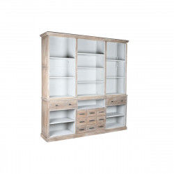 Étagère DKD Home Decor Gris Naturel Bois de manguier 220 x 45 x 230 cm