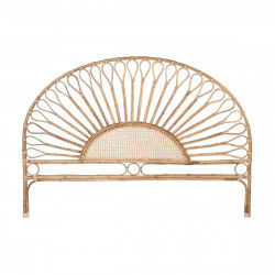 Headboard DKD Home Decor Natural Sunflower Wood Rattan 178 x 4 x 90 cm 178 x...