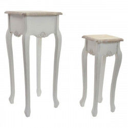 Side table DKD Home Decor Versalles Fir Wood White 35 x 35 x 80 cm