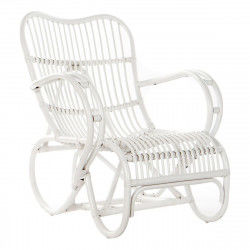 Armchair DKD Home Decor 75 x 85 x 85 cm White Rattan