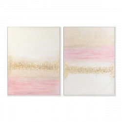 Quadro DKD Home Decor Astratto Moderno 90 x 4 x 120 cm (2 Unità)