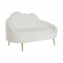 Divano DKD Home Decor Bianco Senape Metallo Nuvole Scandi 155 x 75 x 92 cm