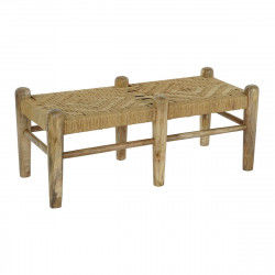 Panca DKD Home Decor 102 x 47 x 41 cm Rattan Legno di mango