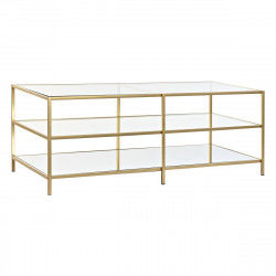 Mesa de Centro DKD Home Decor Dorado 120 x 50 x 45 cm Espejo Metal