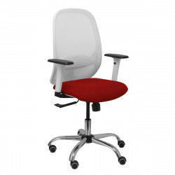 Sedia da Ufficio P&C 354CRRP Bianco Rosso Granato