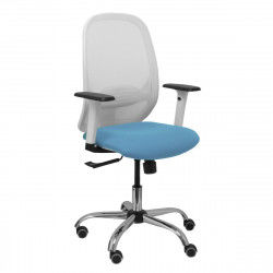 Sedia da Ufficio P&C 354CRRP Azzurro Bianco Blu cielo