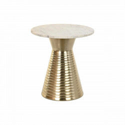 Bijzettafel DKD Home Decor Wit Gouden Metaal Marmer 47 x 47 x 50 cm