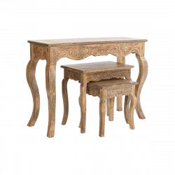 Console DKD Home Decor Bruin Mangohout 106 x 36 x 76 cm (3 Onderdelen)