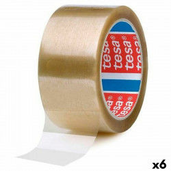 Adhesive Tape TESA 132 m Transparent Multicolour (6 Units)