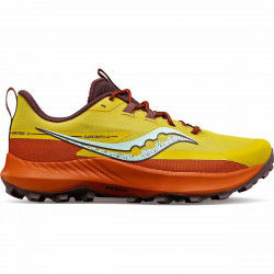 Running Shoes for Adults Saucony Saucony Peregrine 13 Yellow Lady Orange