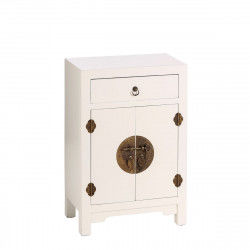 Nightstand ORIENTE 45 x 26 x 69 cm Wood White