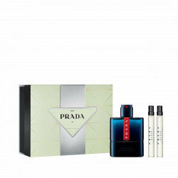 Men's Perfume Set EDT Prada Luna Rossa Ocean 3 Pieces