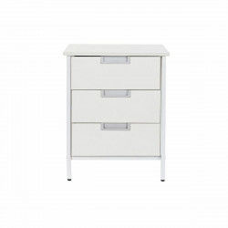 Caisson à Tiroirs DKD Home Decor Métal MDF Blanc (40 x 40 x 50 cm)