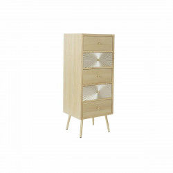 Schubladenschrank DKD Home Decor Bunt Gold natürlich Metall Tanne Holz MDF...