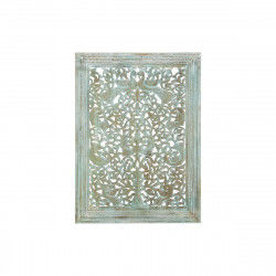 Decoración de Pared Home ESPRIT Turquesa 85 x 6 x 120 cm