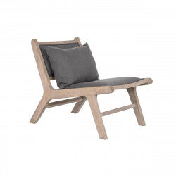 Fauteuil DKD Home Decor Gris foncé Marron Clair Sapin 57 x 85 x 71,5 cm