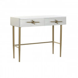 Console DKD Home Decor Blanc Multicouleur Doré Métal Fer Bois de manguier 30...