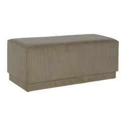 Banqueta DKD Home Decor Marrón Poliéster Madera MDF 100 x 40 x 40 cm