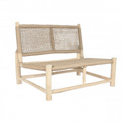 Chaise de jardin DKD Home Decor Blanc Naturel Teck 120 x 81 x 84 cm