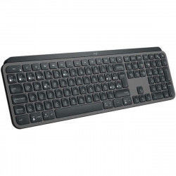 Clavier Logitech MX Keys Advanced Wireless Noir Espagnol Qwerty Gris Graphite...