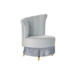 Armchair DKD Home Decor Metal Polyester Sky blue Sponge MDF Wood (77 x 63 x...