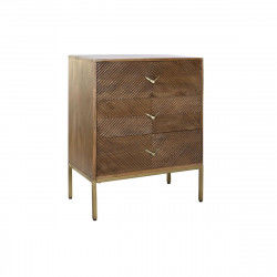 Chest of drawers DKD Home Decor Metal Mango wood (70 x 40 x 90 cm)