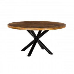 Table de Salle à Manger DKD Home Decor 150 x 150 x 76 cm Métal Bois de manguier