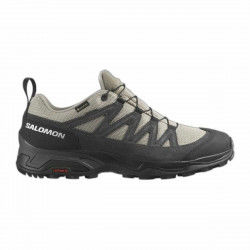 Turnschuhe Salomon X Ward GORE-TEX Leder Berg Beige Dunkelgrau Herren