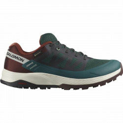 Scarpe Sportive Salomon Outrise GORE-TEX Montagna Bordeaux Verde scuro Uomo