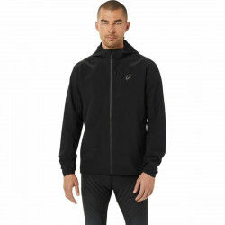 Chaqueta Deportiva para Hombre Asics Accelerate Impermeable Negro