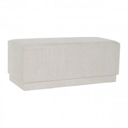 Banqueta DKD Home Decor Beige Madera MDF 100 x 40 x 40 cm