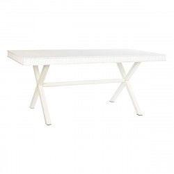 Eettafel DKD Home Decor Wit Metaal Mangohout 180 x 90 x 76 cm