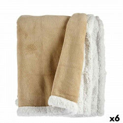 Deken Wit Beige 130 x 1 x 170 cm (6 Stuks)