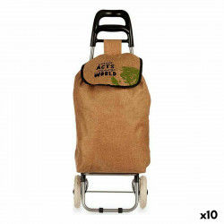 Shopping cart Brown 3,3 L 36 x 95 x 35 cm (10 Units)