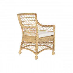 Fauteuil DKD Home Decor Blanc Naturel 56 x 63 x 86 cm