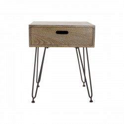 Mesita de Noche DKD Home Decor Metal Madera de mango (48.5 x 40.5 x 61 cm)