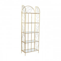 Estantería DKD Home Decor Espejo Dorado Metal (60 x 32 x 181,5 cm)