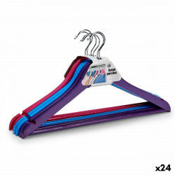 Set of Clothes Hangers Wood Multicolour 3,6 x 23 x 44,5 cm (24 Units)