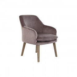 Armchair DKD Home Decor Pink Wood 61 x 68 x 78 cm