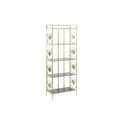 Scaffale DKD Home Decor Cristallo Dorato Metallo (60 x 32 x 161,5 cm)