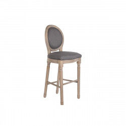 Tabouret DKD Home Decor Sapin Lin Gris foncé (48 x 42 x 121 cm)