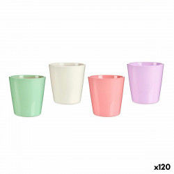 Bloempot Roze Lila Wit Groen Klei (16,5 x 16 x 16,5 cm) (120 Stuks)